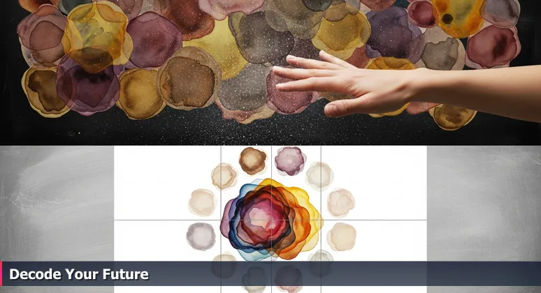 A hand hovering indecisively over a chalkboard menu in a Berkeley coffee shop, symbolizing the choice of AI bootcamps.