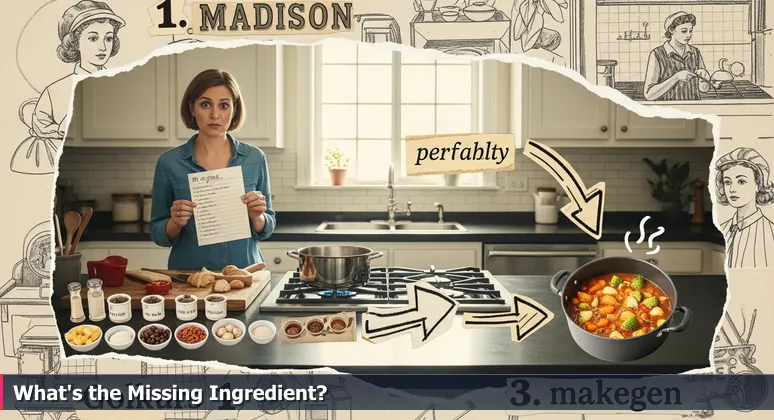 A frustrated home cook in a sunlit Madison kitchen stares at an overcooked, broken sauce dish while holding a recipe card, symbolizing the gap between following instructions and achieving success in AI engineering.