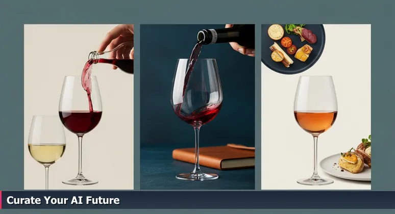 Sommelier's hands pouring wine beside an open notebook with a handwritten list, symbolizing curated job recommendations for AI engineers in Madison, Wisconsin.