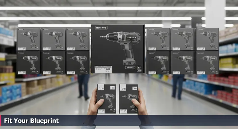 Hands holding two similar power tool boxes in a store aisle, symbolizing the decision-making process for AI bootcamps in Knoxville's tech scene.