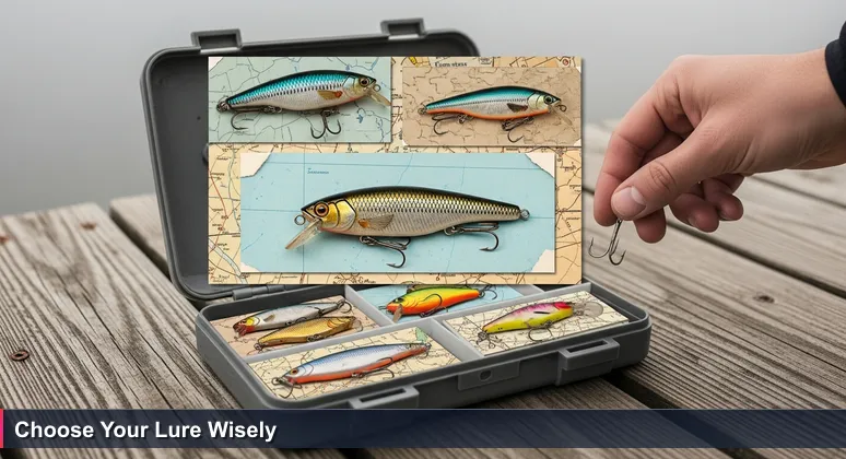 An open tackle box on a dock at Table Rock Lake with fishing lures, symbolizing strategic choice of high-paying tech jobs in Springfield, MO.