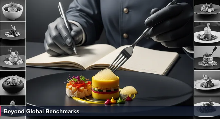 A food critic's hand holding a fork over a modern deconstructed Peruvian dish in a fine-dining restaurant in Miraflores, Lima, with an open notebook nearby.