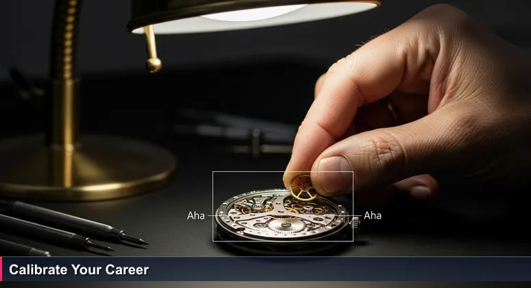 Close-up of skilled hands assembling a precision watch mechanism, symbolizing Tucson's specialized tech ecosystem for AI and aerospace careers.