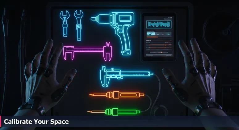 Close-up of mechanic's hands selecting tools from an organized wall, symbolizing specialized tech coworking spaces for AI and machine learning in Orlando.
