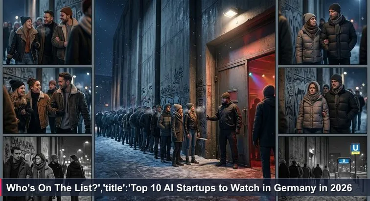 A winter night queue outside a Berlin club: shivering people in coats line a graffiti-covered wall, breath visible in cold air, a bouncer peers at the line before admitting someone.