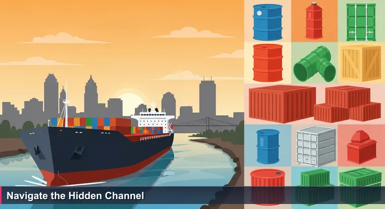 A Great Lakes freighter on the Maumee River at sunrise with Toledo skyline, symbolizing tech opportunities in constrained markets.