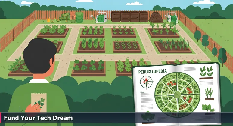 A person in Little Rock holding a seed packet at a community garden, symbolizing the start of funding for tech training in 2026