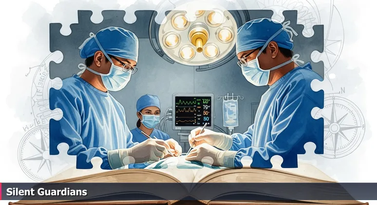 Anesthesiologist monitoring patient vital signs during surgery at UAMS, symbolizing cybersecurity professionals as silent guardians in Little Rock, AR.