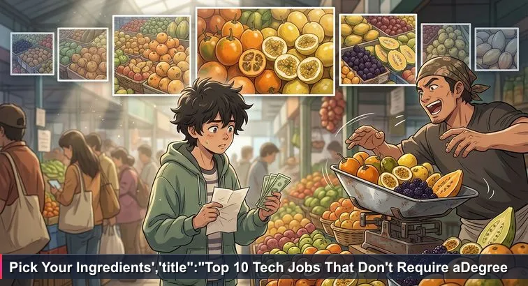 A young person at Quito’s Mercado Iñaquito holds a crumpled colada morada shopping list and a small stack of $1 bills while a vendor heaps colorful fruit on an old metal scale.