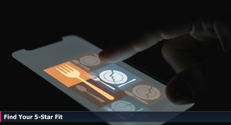 Smartphone screen showing mixed restaurant reviews, symbolizing the search for the right tech startup job in Palm Coast's 2026 scene.