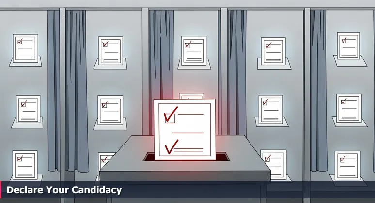 A person's hands holding a blank paper ballot in a private voting booth, symbolizing the choice to enter Indianapolis's tech job market without a degree.
