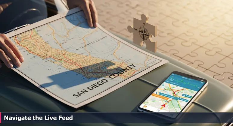 Close-up of hands unfolding a paper map and a smartphone with live GPS, symbolizing the shift from static to dynamic cybersecurity career navigation in Escondido, CA.