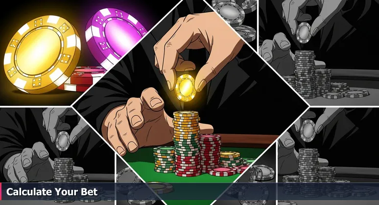 Close-up of a gambler's hands on a green felt casino table with poker chips, one hand poised to move a chip, symbolizing strategic career decisions in Las Vegas tech.