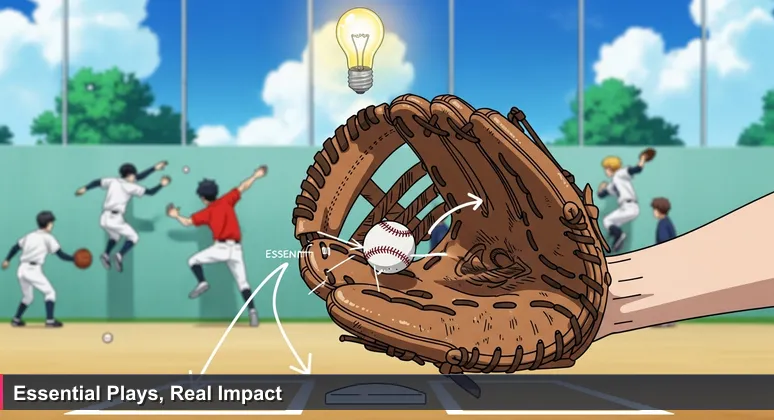 Close-up of a worn baseball glove catching a ball at second base, symbolizing Stockton's essential but underrated role as a foundational tech hub in California.