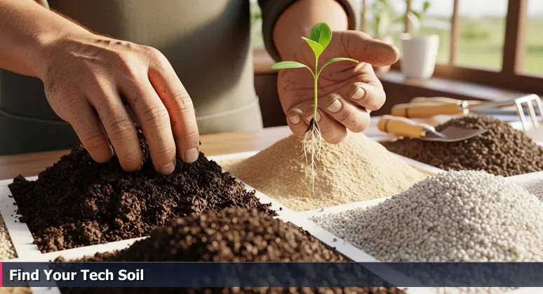 Close-up of hands sifting soil samples, symbolizing the choice of tech coworking spaces for startups in Brownsville, TX.