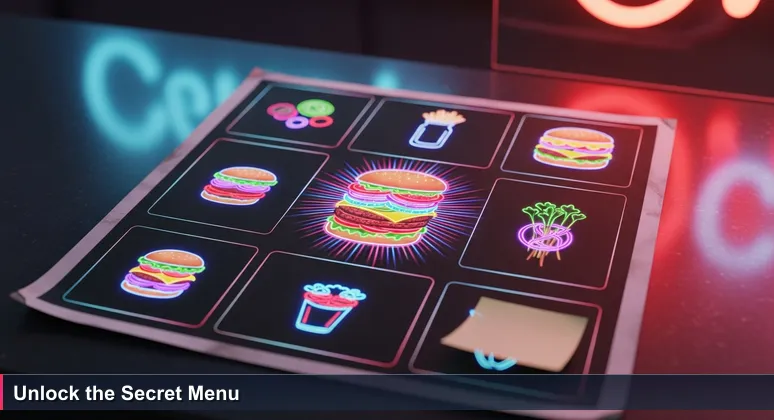 Close-up of a diner menu in San Bernardino with a secret note highlighting hidden tech career opportunities.