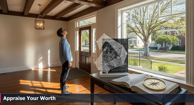 A professional in a historic Elmwood Park home in Columbia, SC, thoughtfully assessing a salary sheet against architectural details, symbolizing AI career evaluation.