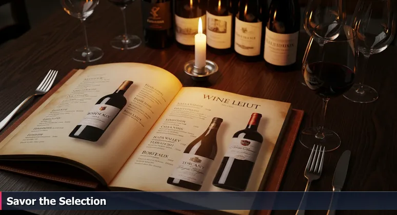 A close-up of a curated wine list with handwritten notes, symbolizing the selection of AI engineering careers in Columbia, South Carolina.