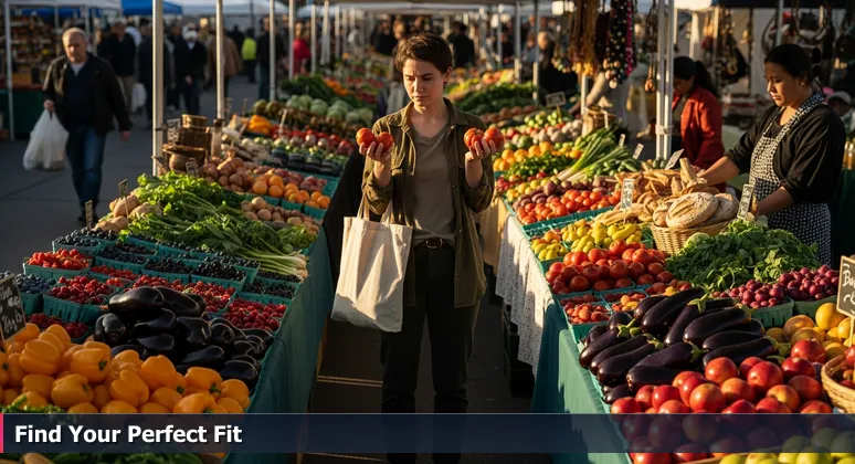 A person feeling overwhelmed at Soda City Market in Columbia, SC, symbolizing the challenge of choosing the right AI tech bootcamp from many options.