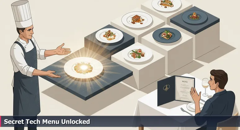 A chef presents a secret menu dish symbolizing hidden tech job opportunities in Austin, TX for 2026.