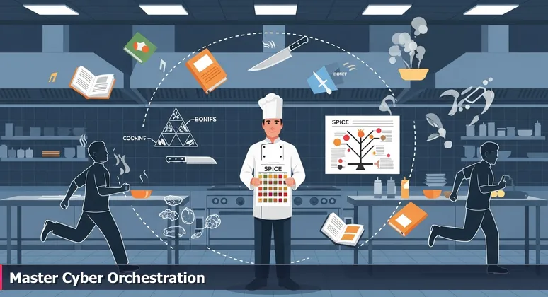 A chef expertly managing a busy kitchen in Rochester's The Gate House restaurant, symbolizing the orchestration needed for cybersecurity roles in 2026.