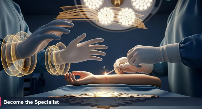 Close-up of a cybersecurity professional's hands hovering over a digital interface, symbolizing the transition from theory to practice in Sioux Falls critical systems.