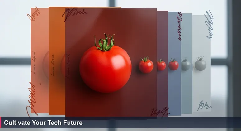 Hands turning pages of a seed catalog in a Tulsa kitchen, symbolizing free tech training opportunities for career growth.