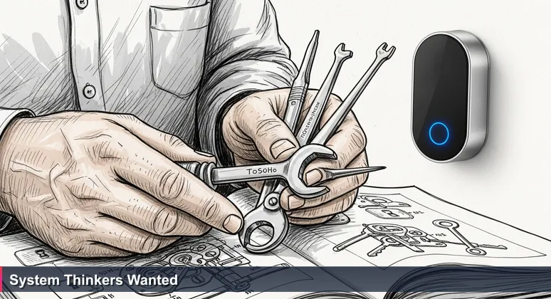 A master locksmith's hands holding traditional lock-picking tools, with a modern keyless smart lock glowing blue in the background, symbolizing cybersecurity's evolution in Gibraltar.