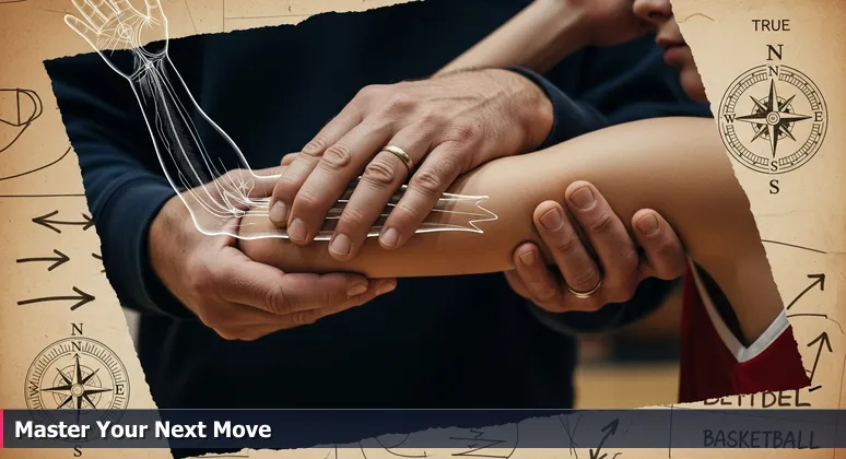 A close-up image of a basketball coach's hands adjusting a player's shooting form in a gym, representing AI community mentorship in Lincoln.