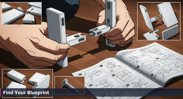 Hands holding unassembled furniture pieces with a confusing diagram, representing the challenge of building a tech career without proper support in Lincoln, NE.