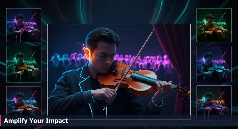 A violinist tuning an instrument backstage, representing AI engineers calibrating their skills for Durham's top companies in 2026.