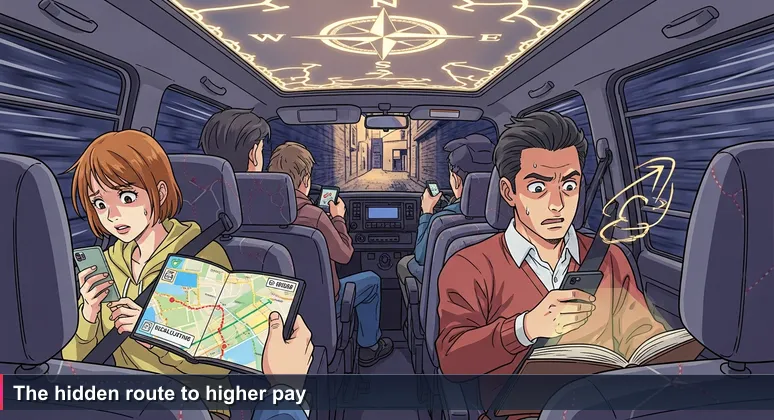 Inside a crowded Istanbul dolmuş, the driver swerves into a narrow cobblestone alley. Passengers stay calm while a first-timer grips the seat, watching GPS recalculate.