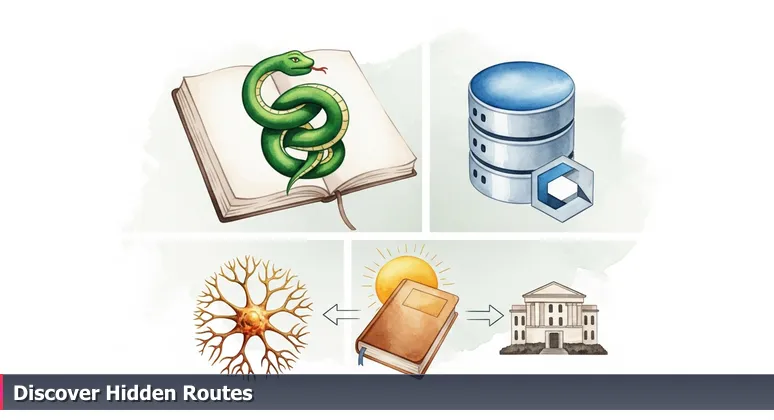 A close-up of a weathered bus schedule at a Hemet stop, with handwritten tech terms like Python and SQL added in the margins, representing accessible training paths.