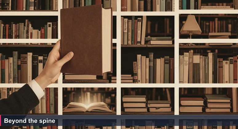 A hand reaches toward a Top 10 Bestsellers shelf in a warm-lit bookstore, fingertips hovering over book number one, but eyes scanning further down the row, symbolizing the need to look beyond the first choice.