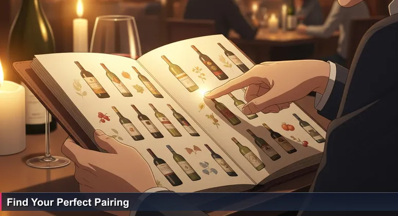 A person's hand pointing to a wine list, symbolizing the choice among Tacoma's highest paying tech companies for 2026.