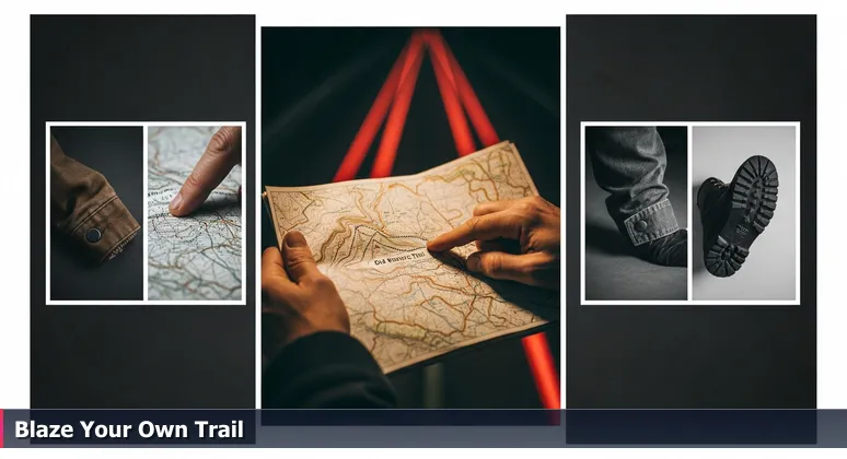 Worn hands tracing a trail on a topographical map of Anchorage's Chugach Mountains, representing alternative tech career paths without a degree.