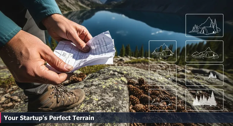 A hiker's hands holding a top 10 tech hubs list on rocky ground with the Wasatch Mountains in the background, representing the search for the ideal workspace.