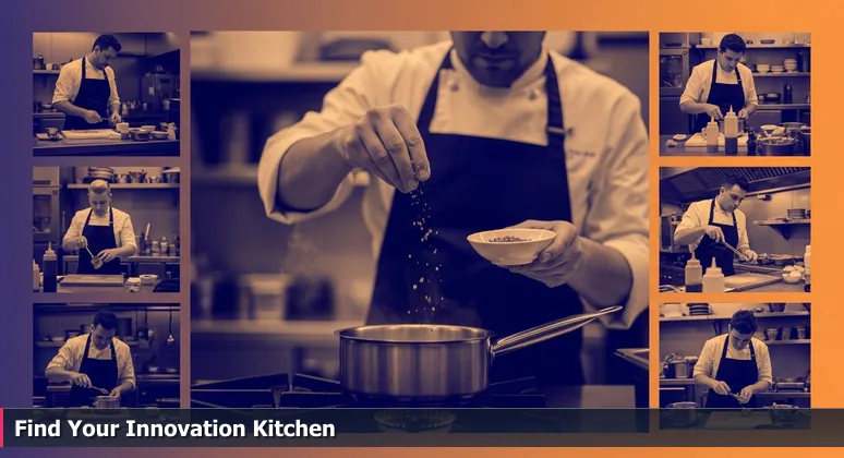 A chef's hand adding a critical ingredient to a simmering pot in a busy kitchen, symbolizing choosing the right tech coworking space for innovation in Jacksonville in 2026.