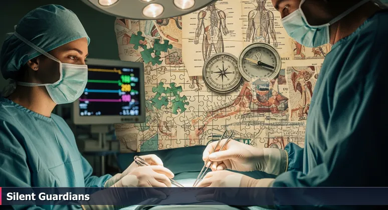 Anesthesiologist monitoring patient vital signs during surgery at UAMS, symbolizing cybersecurity professionals as silent guardians in Little Rock, AR.