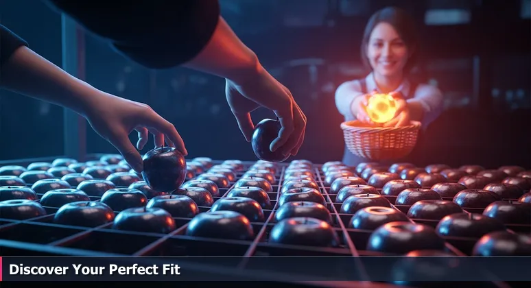 Hands hesitating over polished apples at a Minneapolis farmers market, symbolizing the choice of AI bootcamps in the Twin Cities.