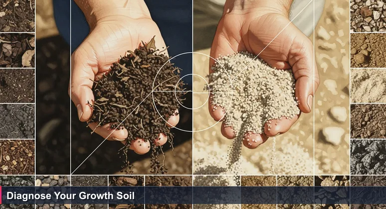 Gardener's hands holding dark and sandy soil samples, representing the choice of tech coworking spaces in New Caledonia for AI and machine learning careers.
