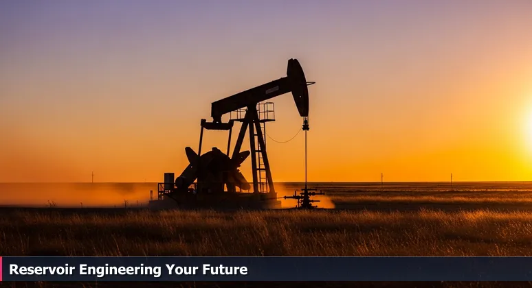Silhouette of a lone pumpjack nodding against a sunset over the West Texas landscape, representing resilience for women in tech.