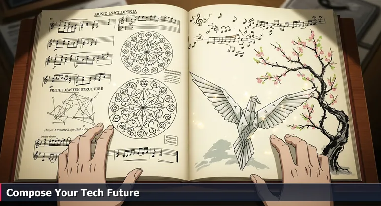 Pianist's hands composing on sheet music, symbolizing how to build a tech career in Chattanooga using salary and cost data for 2026.
