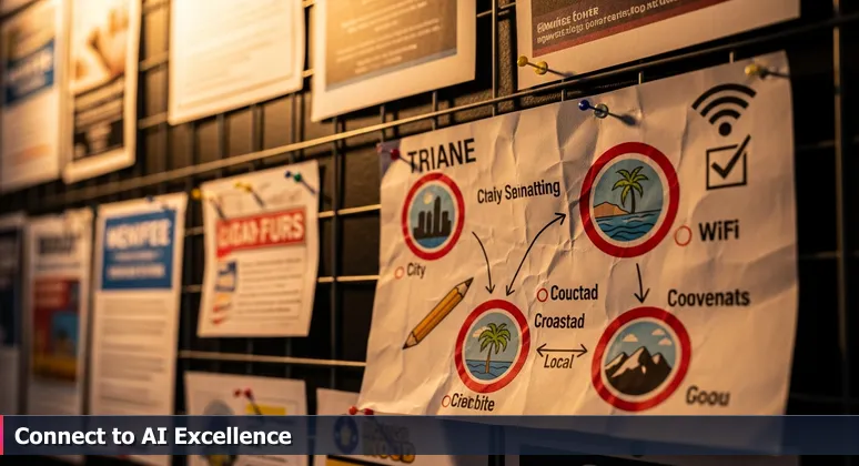 Close-up of a worn Metrolink train schedule at Menifee Town Center, with circled times to tech hubs and handwritten notes about job interviews.