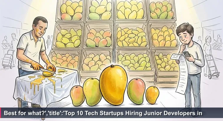 Early morning at Bogotá’s Plaza de Paloquemao: wooden crates of mangoes, a vendor slicing fruit with juice dripping, and a young buyer holding a handwritten list titled Top 5 Mangos.