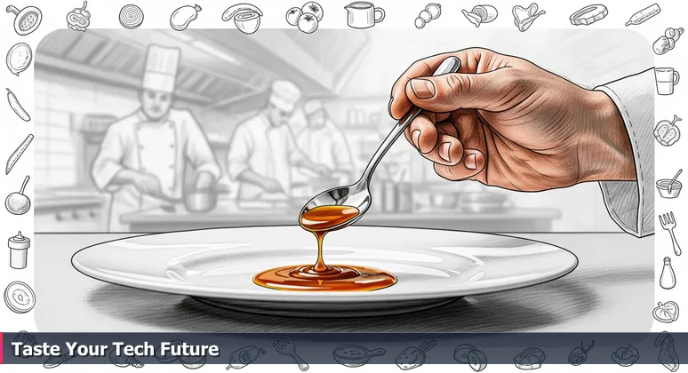 A chef's hand holding a tasting spoon over a plated dish, symbolizing the choice of AI bootcamps in San Diego for 2026.
