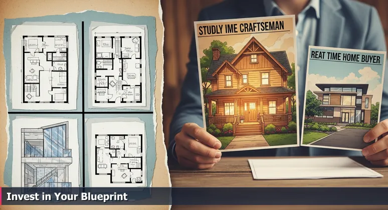 A person in Fort Worth comparing two flyers: one for a flashy tech internship, another for a structured apprenticeship with blueprints, symbolizing strategic career choices.