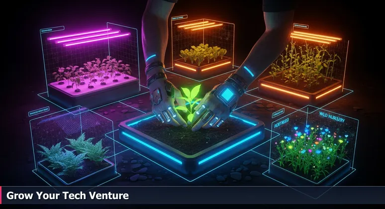 A gardener's hands transplanting a seedling into a raised bed, symbolizing choosing the right tech workspace in Richmond, VA for optimal growth.