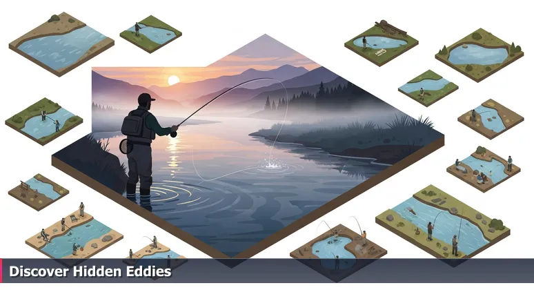 A fly fisherman casting into a serene Yellowstone River eddy at sunrise, symbolizing hidden free tech training opportunities in Billings, Montana.