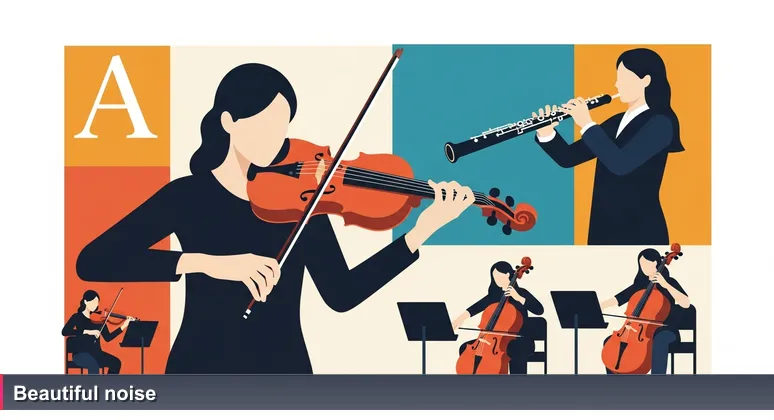 Inside Luis A. Ferré Performing Arts Center in San Juan, an orchestra tunes before a concert, symbolizing the potential of Puerto Rico's AI startup ecosystem.